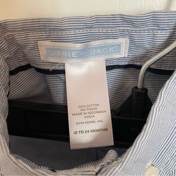 Janie & Jack Lot Boys Polo Button Down Tops Plaid 12-18 months / 18-24 momths - Picture 11 of 12